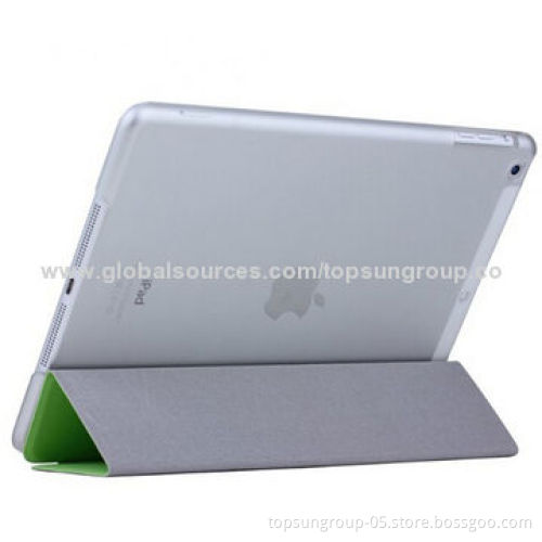 PU Leather Case for iPad Air, Voltage Technology Tri-fold, OEM and ODM Orders Welcomed